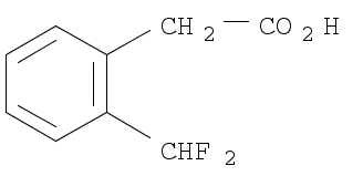 Benzeneacetic acid, 2-(difluoromethyl)-